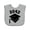AC-Heather Grey, variant on Inktastic Future Class of 2043 Graduate Boys or Girls Baby Bib