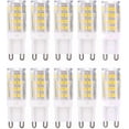 thumbnail image 1 of G9 LED light bulbs, warm white 3000K 5W G9 LED, pack of 10, 1 of 5