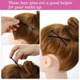 thumbnail image 3 of 30 horquillas jumbo negras 3.35", para cabello grueso, 3 of 4