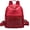 Red, variant on Rhinestone Backpack PU Leather Backpack Gold