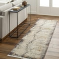 thumbnail image 2 of Boutique Rugs Alexi Contemporary Runner Rug - Beige, Medium Gray, Gray - 2'7" x 9' Runner, 2 of 8