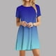 thumbnail image 2 of Vestido de Manga Corta para las Mujeres Casual Impreso Cuello Redondo, Vestido de las Señoras para la Primavera Y el Verano de Uso Diario, 2 of 9