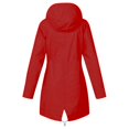 thumbnail image 5 of Liquidation 2024! Imperméable à Capuche Long Trench-Coat Doublé Coupe-Vent Veste de Voyage Jaune 3TG, 5 of 5