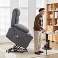 thumbnail image 6 of Power Lift Recliner Chair,Oversized Electric Recliners with Heat and Massage for Elderly,Ergonomic Lounge Chair Classic Single Sofa with 2 Cup Holders,Side Pockets Home Theater Seat for Living Room, 6 of 9