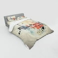 thumbnail image 3 of Ambesonne Abstract Bedding Set 3 Pcs, Grunge Mix Collage, Twin, Multicolor, 3 of 3