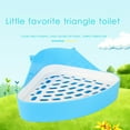 thumbnail image 4 of Triangle Potty Trainer Corner Bunny Toilet Guinea Pig Litter Bedding Plastic Box Pet Pan Small Pet Triangle Basin for Rabbit Chinchilla Hamster Ferret Small Animal, 4 of 7