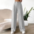 thumbnail image 6 of GigrtiJin Striped Suit Pants for Women Dressy Casual Straight Leg Pants Loose High Waisted Work Business Pants with Pockets, 6 of 9
