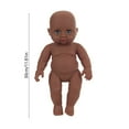 thumbnail image 3 of PPgejGEK Black 12in Vinyl Reborn Baby Doll with Movable Limbs Soft Cuddly Toy for Kids, 3 of 5