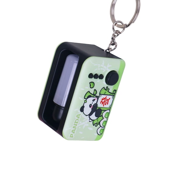 LED Light Up Keychain for Nighttime Stress Relief Plastic Glowing Keyring Charm