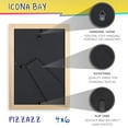 thumbnail image 3 of Icona Bay 4x6 Natural Wood Picture Frame, Scandinavian Style, 1 Pack, Pizzazz Collection (US Company), 3 of 6