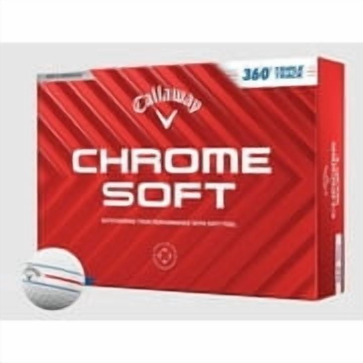 (2 pack) Callaway Golf 2024 Chrome Soft 360 Triple Track Golf Balls (White) 12pk