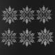 thumbnail image 3 of Carámbano de Navidad 24 Uds adornos de copo de nieve acrílicos colgantes, 3 of 8