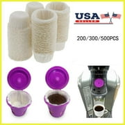 200 Pcs Disposable Paper Filters Cups Replacement For Keurig K-Cup