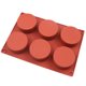 thumbnail image 4 of Juego de 3 moldes cilíndricos de silicona - 6 cavidades - para cupcakes, jabones hechos a mano, muffins, pasteles, tartas de queso, brownies, chocolate, 4 of 4