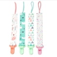 thumbnail image 1 of Juego de 4 portachupetes, apto para todos los chupetes, juguetes para bebés, baby shower, 1 of 5
