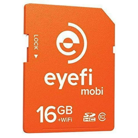 Eye-Fi 16GB Class 10 Wi-Fi SDHC Card with 1-Year Cloud Service (MOBI-16PLFF) Eyefi