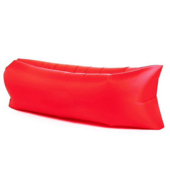 Inflatable Sofa Foldable Waterproof Prevent Leakage Inflatable Lounger Couch for Travel CampingRed