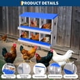 thumbnail image 3 of Chicken Nesting Box 6/8/10 Compartment Galvanized Steel Chicken Laying Boxes, Nesting Boxes for Chickens, Easy Egg Collection for Chicken Coop, Backyard, Farms, 3 of 9