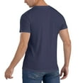 thumbnail image 5 of Hubgo Men'S Customized Visit Hadley'S Hope Crew Neck Tee T-Shirts Navy Blue Tops, 5 of 5