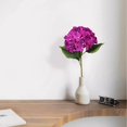 thumbnail image 5 of Goodw7 Faux Hydrangea Artificial Silk Flower with Lifelike Green Leaves and Layered Petals for Home Wedding Decor Floristry Bouquets, 5 of 7