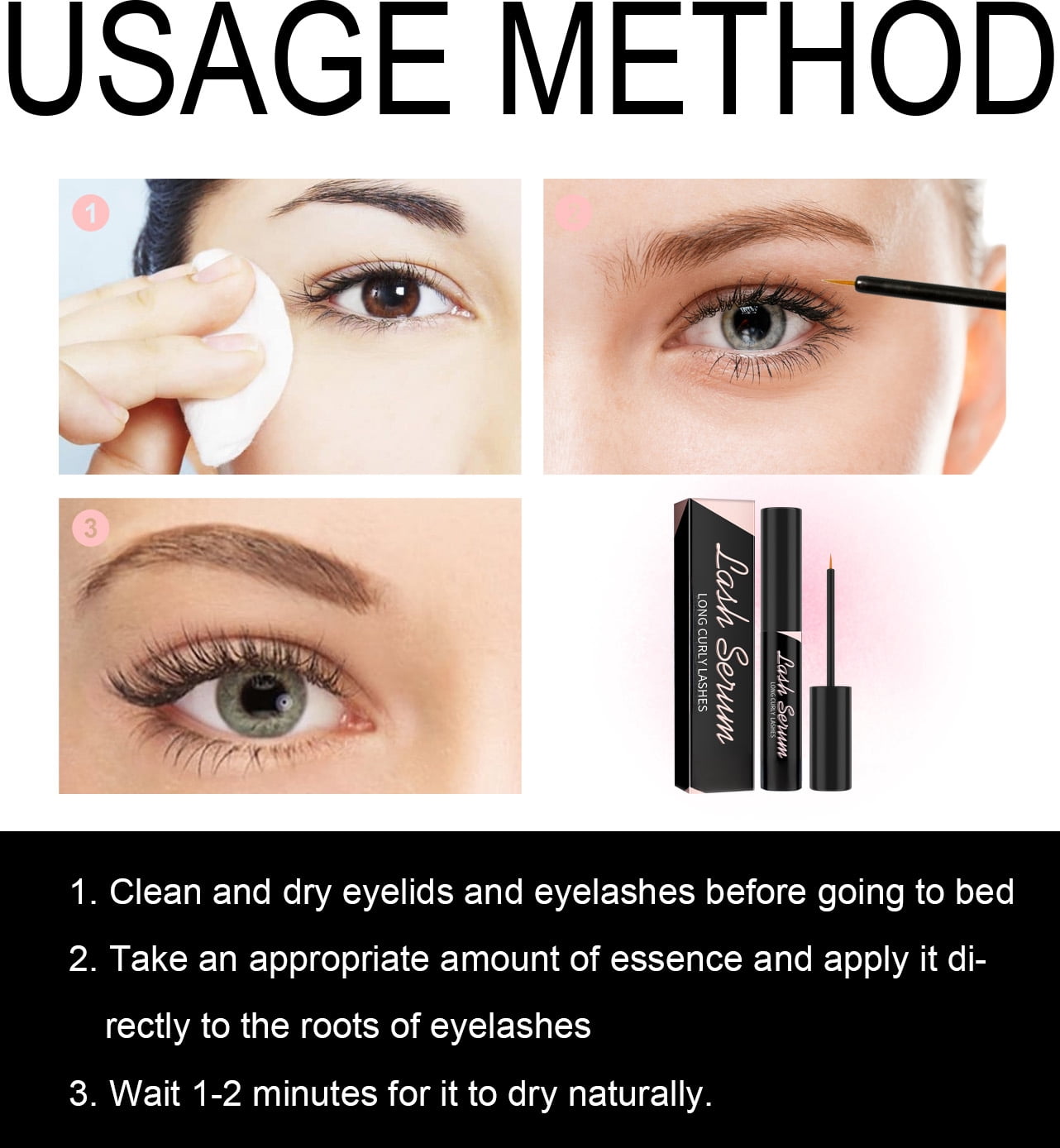 Alvantor Eyelash Growth Serum, Nourishing Lash Enhancer, 0.11 fl oz