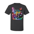 thumbnail image 3 of Cute Cat | Dean Russo Art Animal Lover Men's T-Shirt, Charcoal, Large, 3 of 6