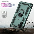 thumbnail image 4 of Jiahe Cover For Samsung Galaxy A13 5G 6.6 inch Case,Slim Shockproof Magnetic with Built-in 360 Degree Rotating Metal Ring Kickstand Dual Layer Protector Case Cover,Darkgreen, 4 of 8