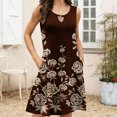 thumbnail image 4 of Aloohaidyvio Dresses for Women,Women Fashion Printed Casual Round-Neck Sleeveless Long Dress, 4 of 6