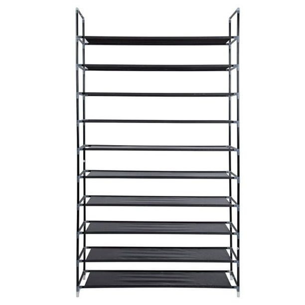 Ruiboury 10 Tiers 50 Pair Shoe Rack Shoe Cabinet Storage Organizer Stackable Shelve