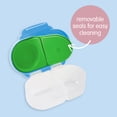 thumbnail image 6 of b.box Snack Box - 2 Compartment Snack Containers for Kids, Leakproof Mini Bento Box for Kids & Toddlers, Lunch Containers, Dishwasher Safe, BPA Free, Ages 4m+, 1 3/4 Cup - Lemon Sherbet, 6 of 10