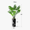 thumbnail image 5 of Artificial Tree in Modern Marble Effect Planter, Fake Monstera Silk Tree for Indoor and Outdoor Home Decoration - 65" Overall Tall (Plant Pot Plus Tree), 5 of 5