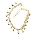 thumbnail image 2 of Bell Chaîne de Cheville Multicouche Décoration de Pied Réglable pour Femmes Filles 2 Pcs Doré, 2 of 8