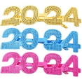 thumbnail image 1 of FRCOLOR 3 Pairs Funny Sunglasses 2023 New Year Eve Party Supply Graduation Photo Prop, 1 of 5