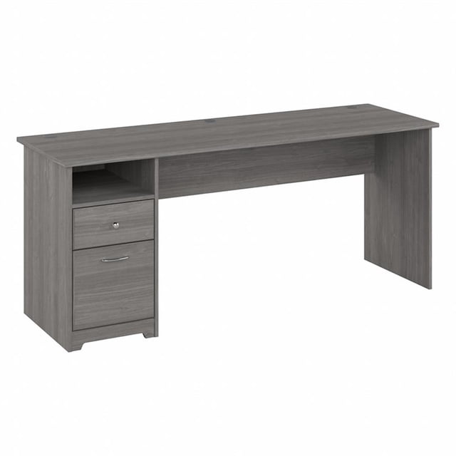 Cabot Bureau d'Ordinateur 72 Po avec Tiroirs en Gris Moderne - Bois d'Ingénierie