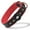 blackRed, variant on Filbert Leather Dog Collar with Airtag Holder, Airtag Collar For Medium Dogs, Leather, Vegetable Tanned Full Grain, Adjustable for All Breeds,  Heavy Metal Buckle, Ultra-Durable