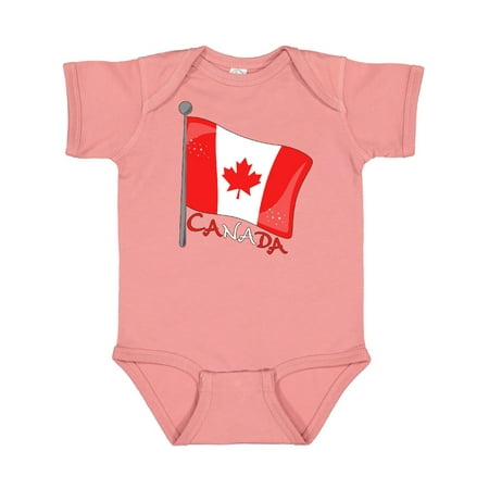 

Inktastic Canada- maple leaf flag Gift Baby Boy or Baby Girl Bodysuit