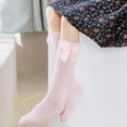 thumbnail image 5 of Baby Knee High Socks - Toddler Long Cotton Tube Stockings With Bow Ruffles for Girls - Infant Dress Socks, 5 of 5