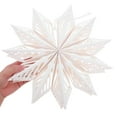 thumbnail image 5 of TABLZONE 2-Pack White Paper Snowflake Hanging Decorations, Foldable 3D Design for Holiday, Wedding, and Party Decor, 5 of 7