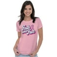 thumbnail image 4 of Faith Over Fear Cancer Awareness BCA Womens Slim Fit Graphic Tee Brisco Brands M, 4 of 5
