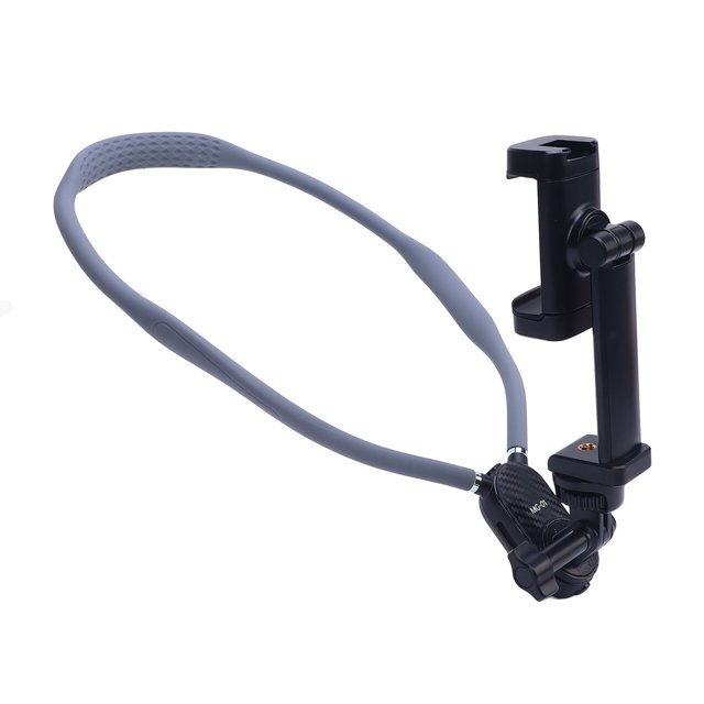 POV Phone Holder, Neck Mount Phone Holder Stable Support Silicone PC for Live Streaming