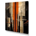 thumbnail image 2 of Designart "Vectors In Orange And Grey I" Abstract Shapes Canvas Prints, 2 of 7