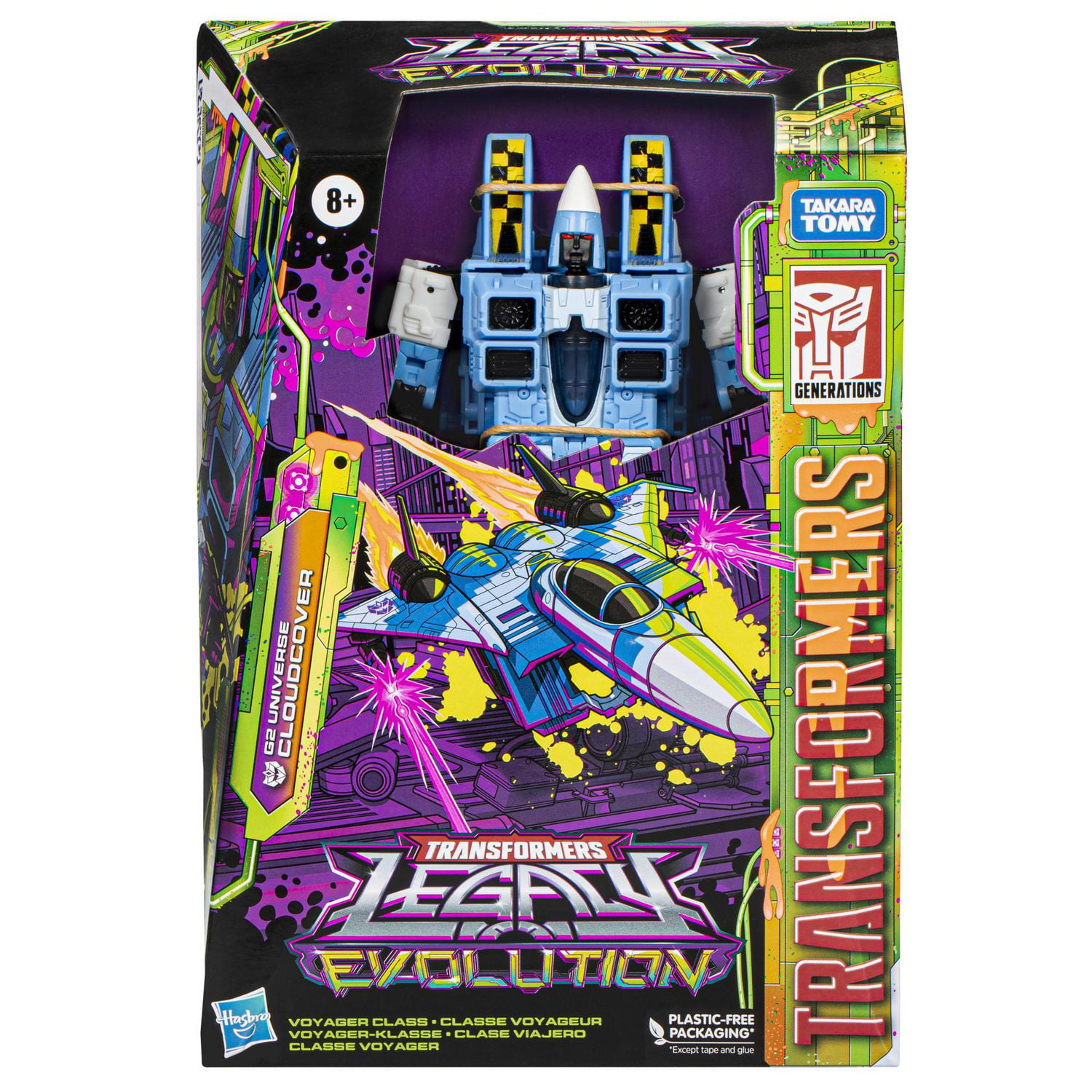 Transformers Generations Legacy Evolution, figurine G2 Universe Cloudcover de 17,5 cm pour filles et garçons, à partir de 8 ans