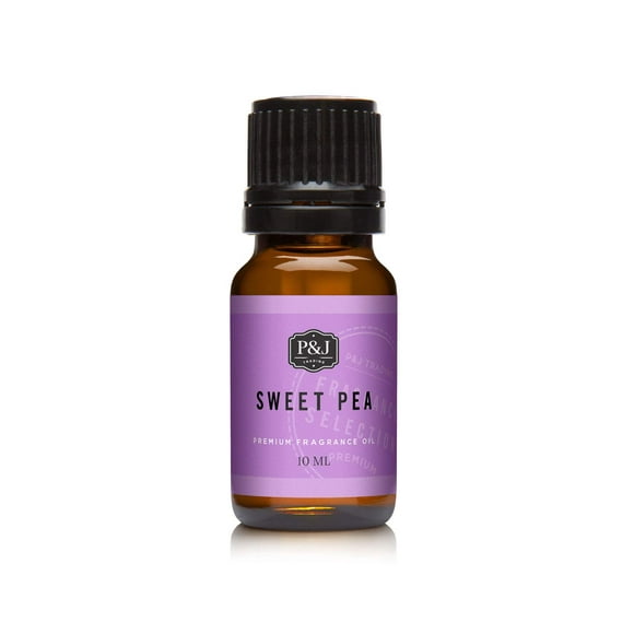 P&J Trading Huile Parfumée / Huile de Pois Sucrés 10 ml - Parfums de Bougie pour Fabrication de Bougies, Parfums Frais, Fournitures pour Fabrication de Savon, Parfums d'Huile pour Diffuseur