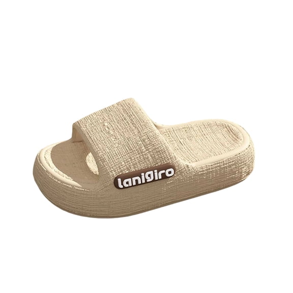 Vhkiploz Summer House Shoes for Womens Open Toe Thick Sole Slides for Bathroom Pool Plus Size Slipper