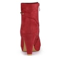 thumbnail image 2 of Unique Bargains Bottines à Talon à Bout Rond à Fermeture Éclair pour Femmes, 2 of 8
