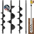 thumbnail image 1 of Juego de brocas tipo barrena K-Brands para plantar con extensión, paquete de 3, 1 of 6