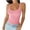 *1-Pink, variant on VBVC Women's Ribbed Crew Neck Tank Top , Ladies' Slim Fit Basic Camisole , Casual Sleeveless Summer Shirt For Women,Coffee,XS-2XL