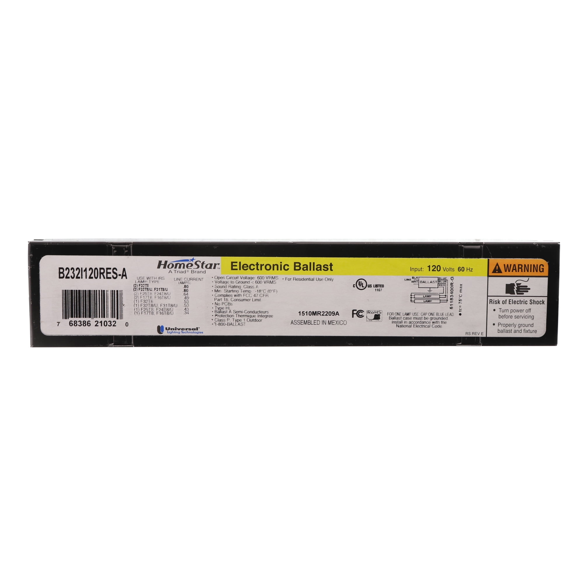 homestar electronic ballast