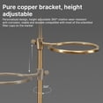 thumbnail image 3 of Coffee Dripper Stand Detachable Pour Over Coffee Filter Holder Stand with Natural Walnut Wood Anti-slip Base Height Adjustable and 360 Degree Rotatable Compatible with Most Bottomless Filter Cups, 3 of 8