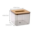 thumbnail image 3 of Organization and Storage, Composite Board Cover Scandinavian Tissue Box Household Living Room Coffee Table Drawer Box Transparent Restaurant Drawer Box, Holiday Gifts, 3 of 6